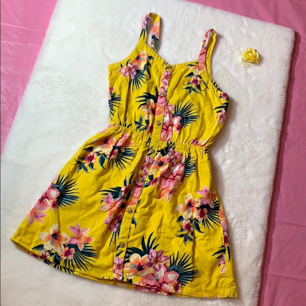 HP 🥳 Abercrombie kids tropical button-up dress🏝